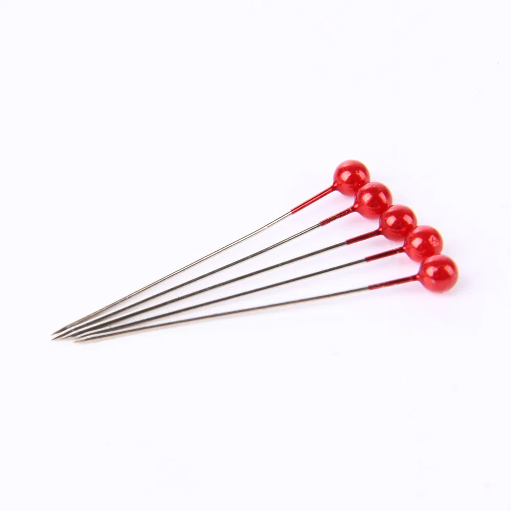 Hot Sale Colorful Round Pearl Ball Pins for Dressmaking Big Head Pins Small Packing
