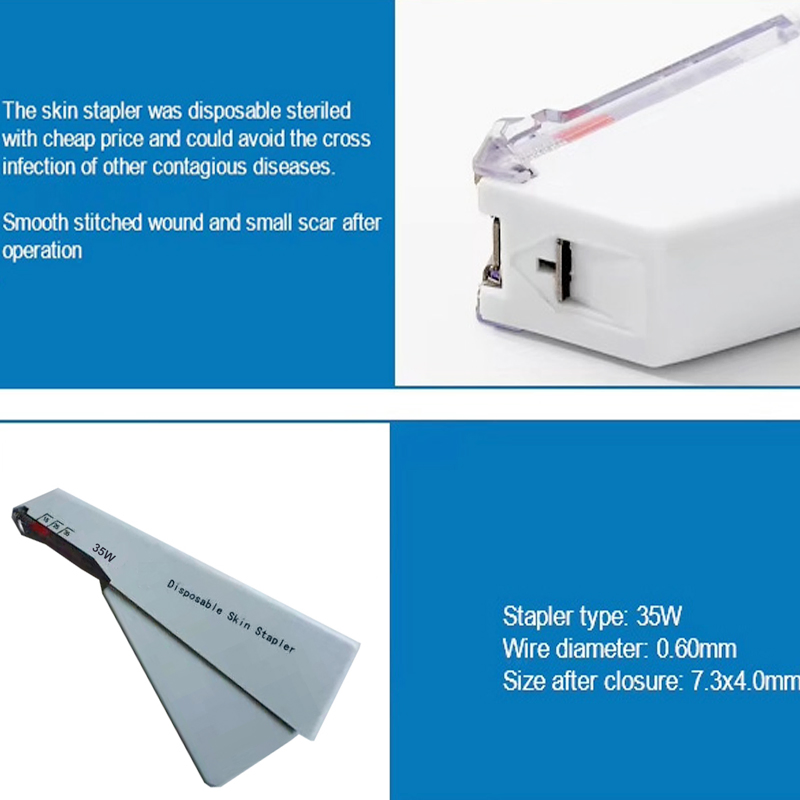 Custom Surgery Surgical Staples Skin Staplers Disposable 15W 25W 35W Skin Stapler