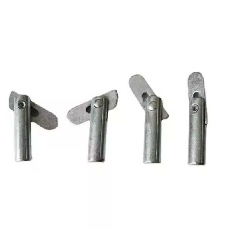 Gravity Lock Pin Pig Tail Shape for Scaffolding Cross Brace Fixation