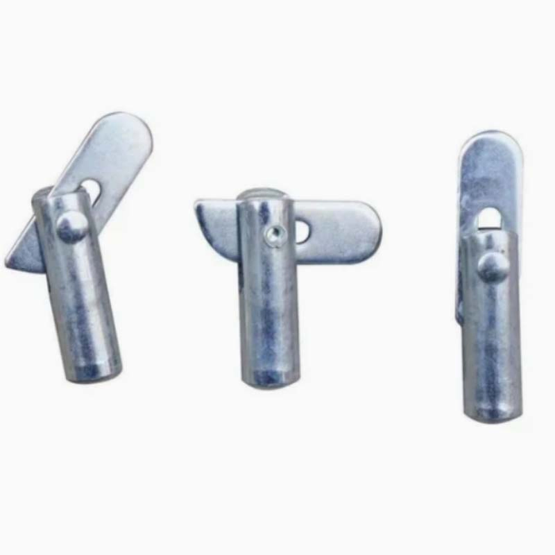 Gravity Lock Pin Pig Tail Shape for Scaffolding Cross Brace Fixation