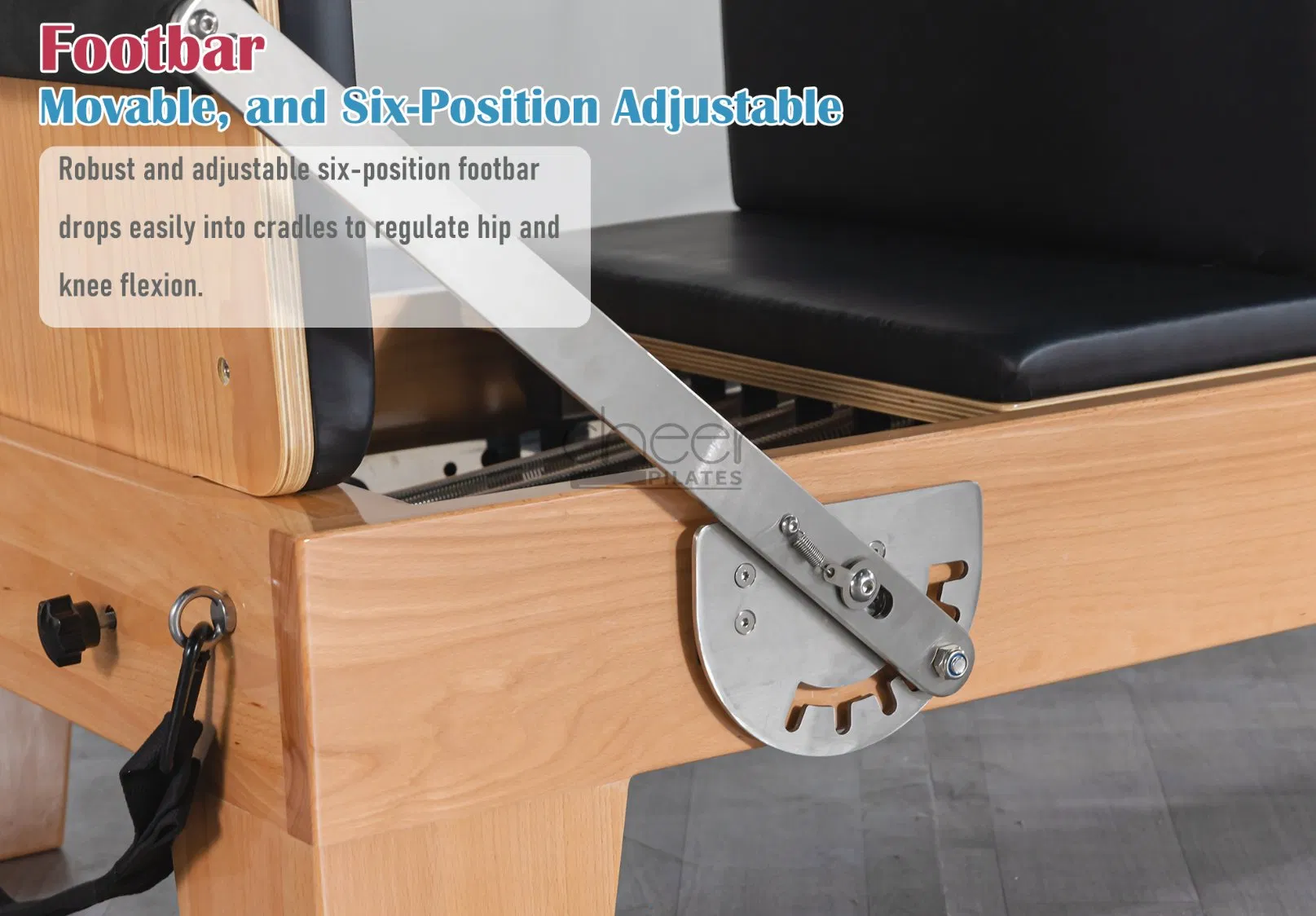 Durable Hardwood Pilates Reformer System for Optimal Workouts