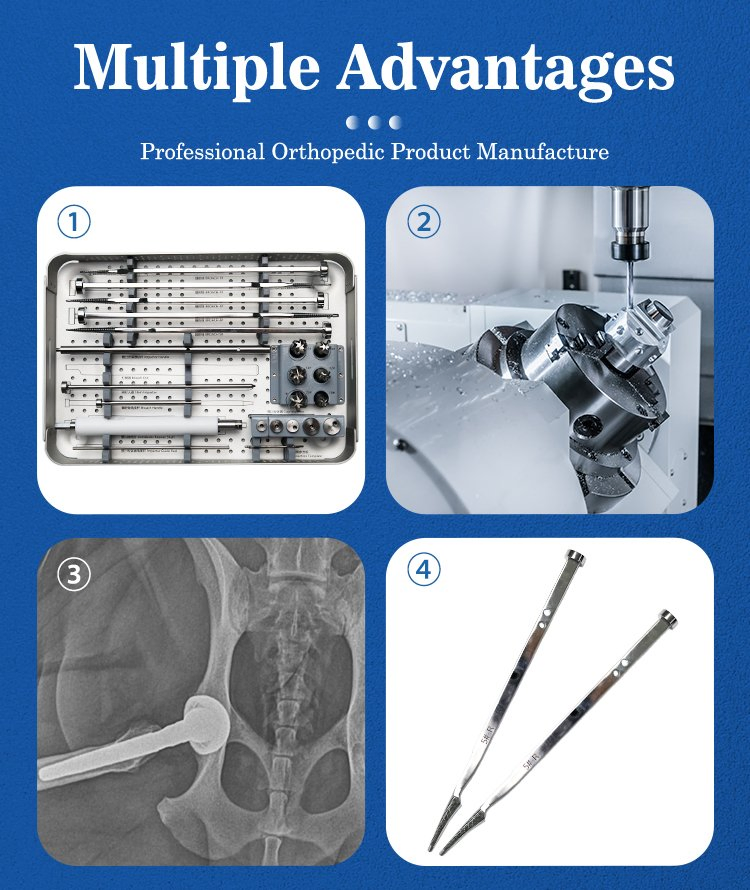 Vet Orthopedic Hip Joint Replacment Mini Dual Bipolar Hip Prosthesis System Intrument