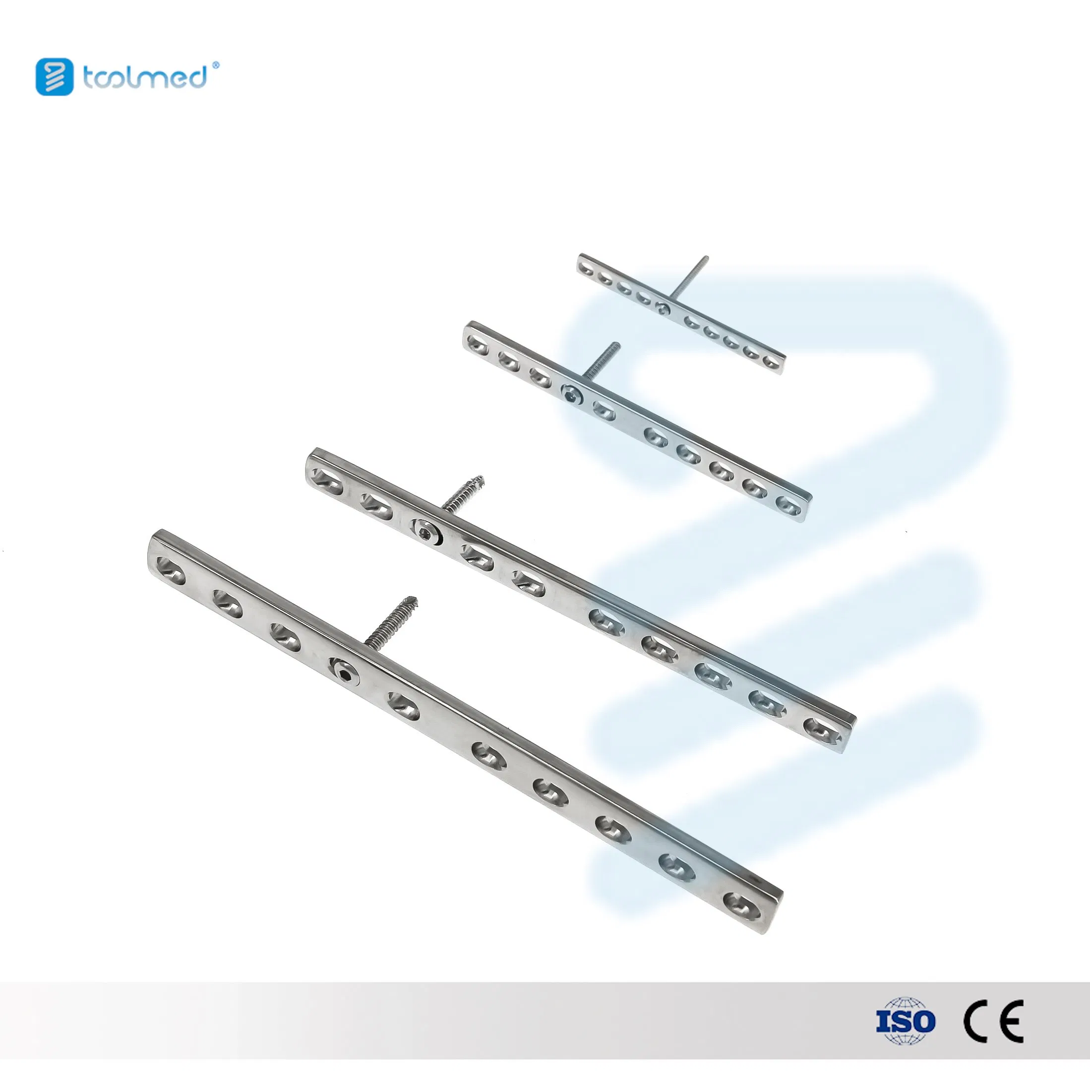 Stainless Steel Bone Straight Reconstruction Plate Veterinarian Blocked Plates Veterinary Straight LC-DCP Humeral Plate