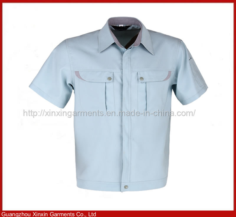 Custom Made High Quality Summer Short Sleeve Working Uniform for Men Workwear (W359)