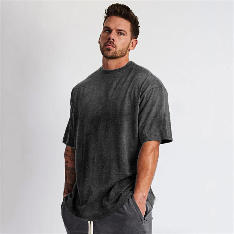 Wholesale Men Customized T-Shirt Clothes Casual Breathable Comfortable Short-Sleeved Sportswear