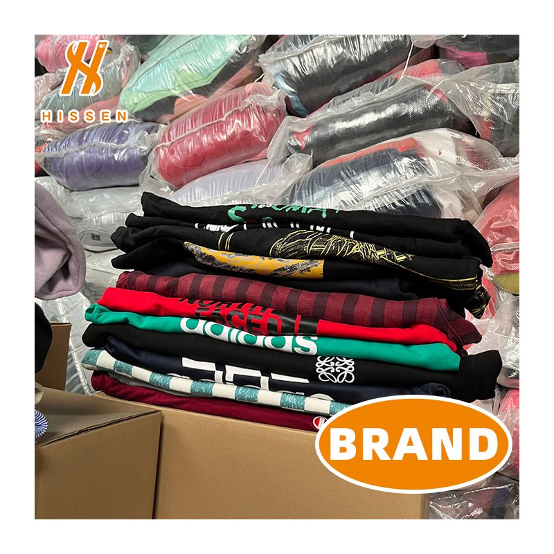 Branded Used Thick Hoody Sportswear - Korean Bales, 45kg of Mixed Used Clothing for Men with Branded