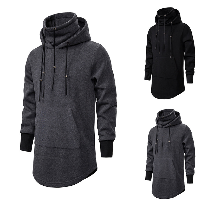 Custom Long Length 100% Cotton French Terry/Fleece Plain Hoodie Sweaters Long Sleeve Women Men Unisex Oversized Sports Top Sweatshirt