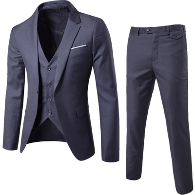 Fashion Men Three Pieces of Business Suit Dress Wedding Suit Groomsman Suit
