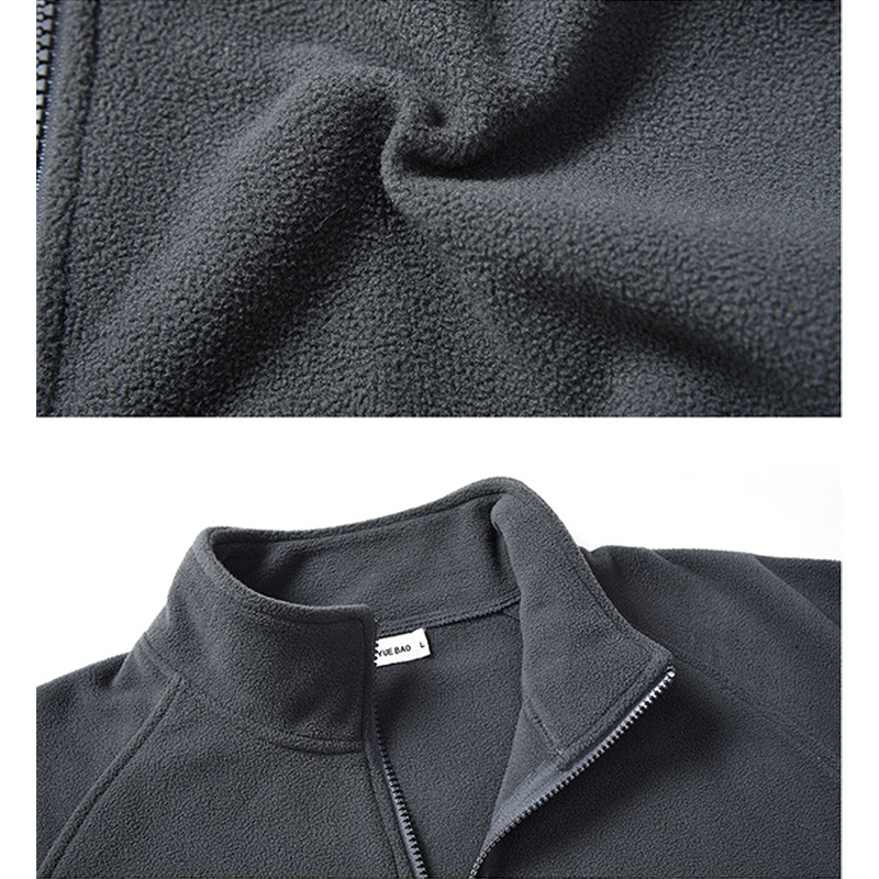 OEM Custom Design Men's Winter Polar Fleece Jacket Outdoor Camping Tourism Coat Plus Size Mountain Climbing Ski Hiking Jackets