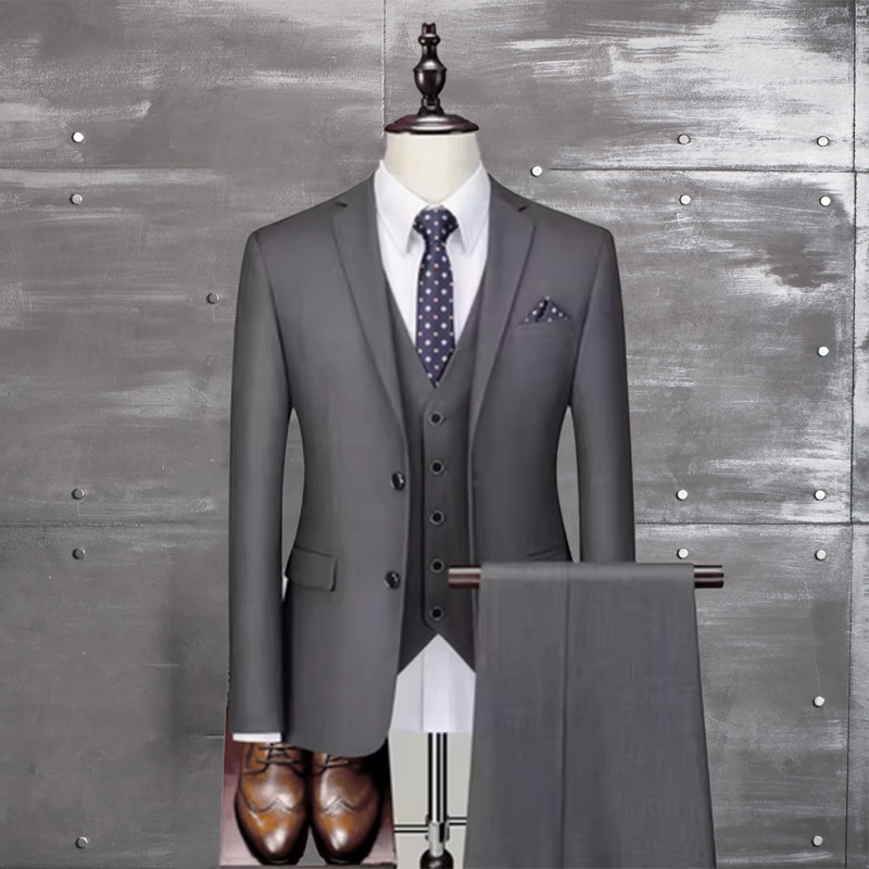 Custom Large Size Male Suit Men's 3 Piece Business Office European Wedding Suits for Men Hanger Factory Custom