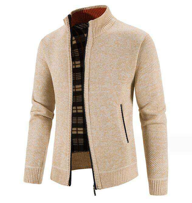 Wholesale Winter Cardigan Zippered Sweater Men's Loose Knitwear