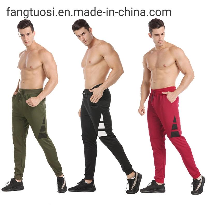 Polyester Custom Running Streetwear Fitness Track Gym Jogger Pants Tapered Loose Athletic Sports Sweatpants Drawstring Men