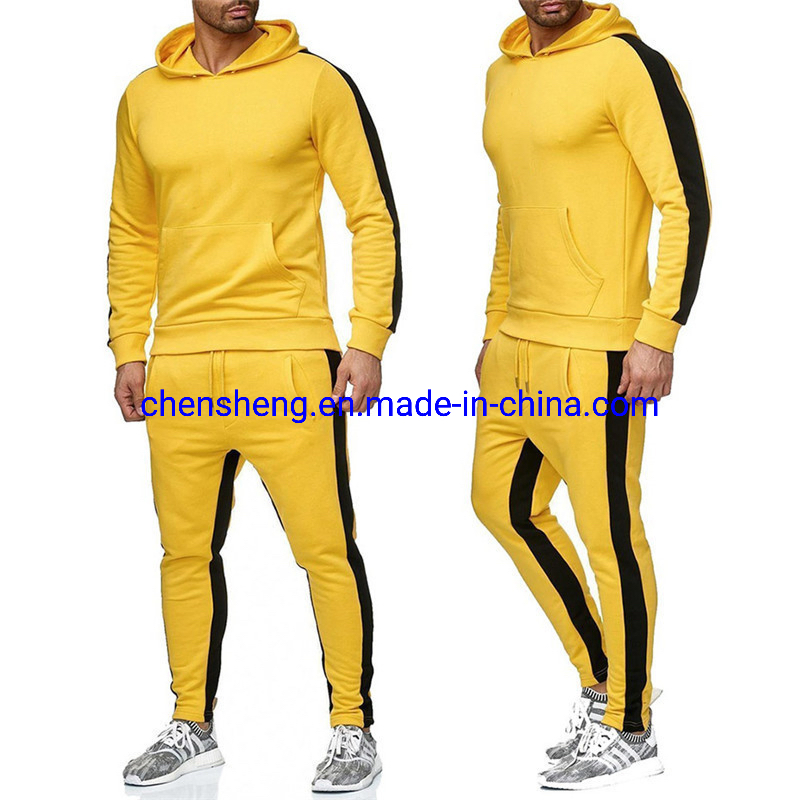 Autumn Winter Sweat Suits Men Casual Sports Suit Men's Fashion Plus Size Hooded Jacket Pants Set Men Joggers Sportswear Gym Wear