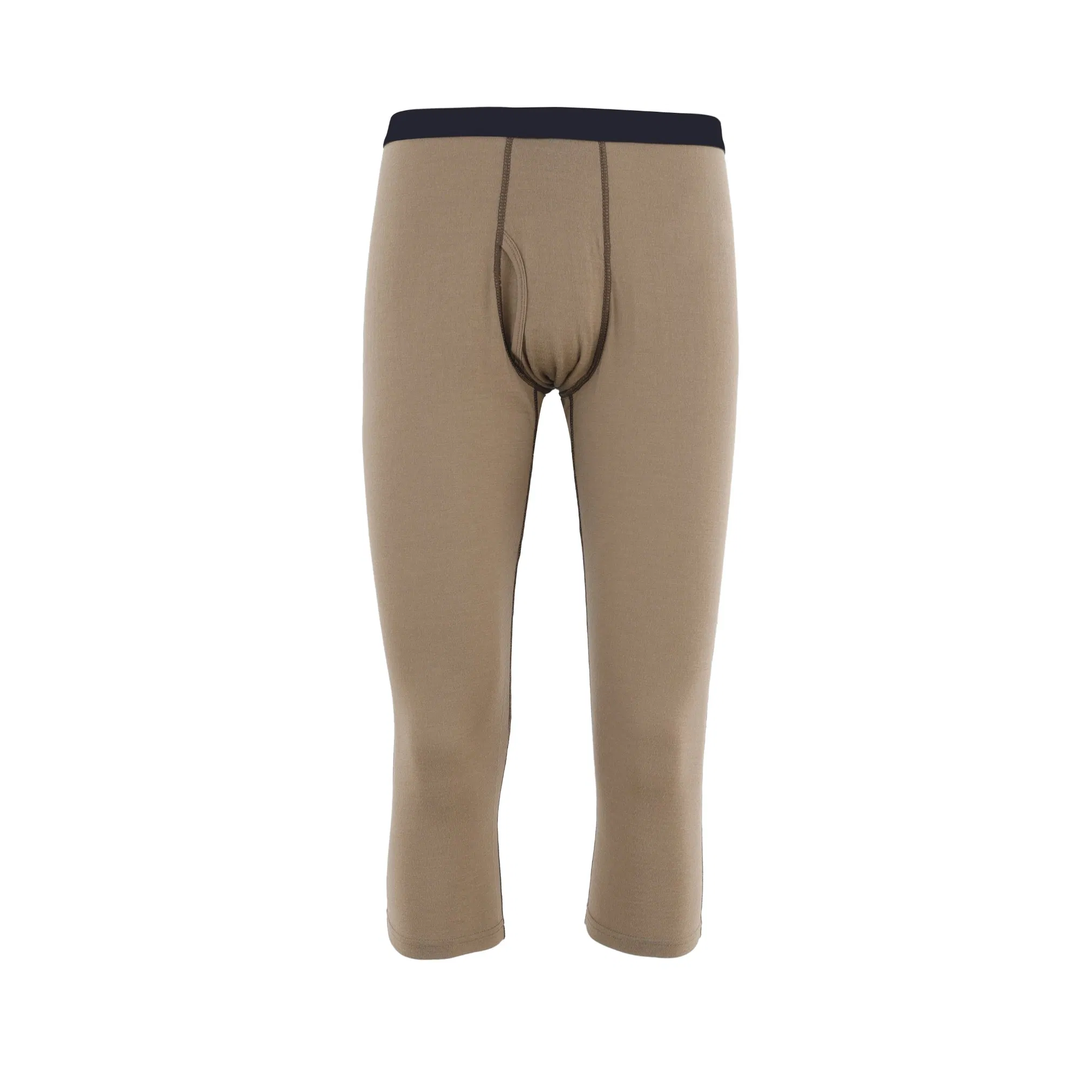 Soft and Warm 3/4 Length Merino Wool Base Layer for Men