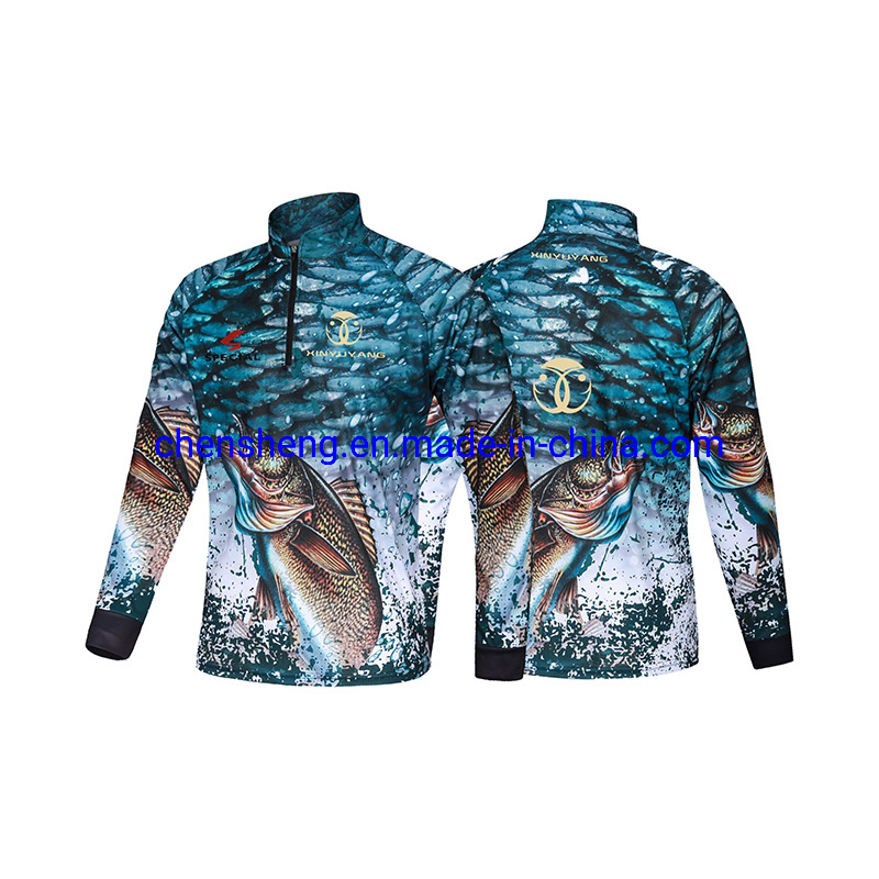 Custom Fishing Shirts Long Sleeve Fishing Sportswear Clothes Clothing Men for UV Fly Fishing Clothing Men Waterproof