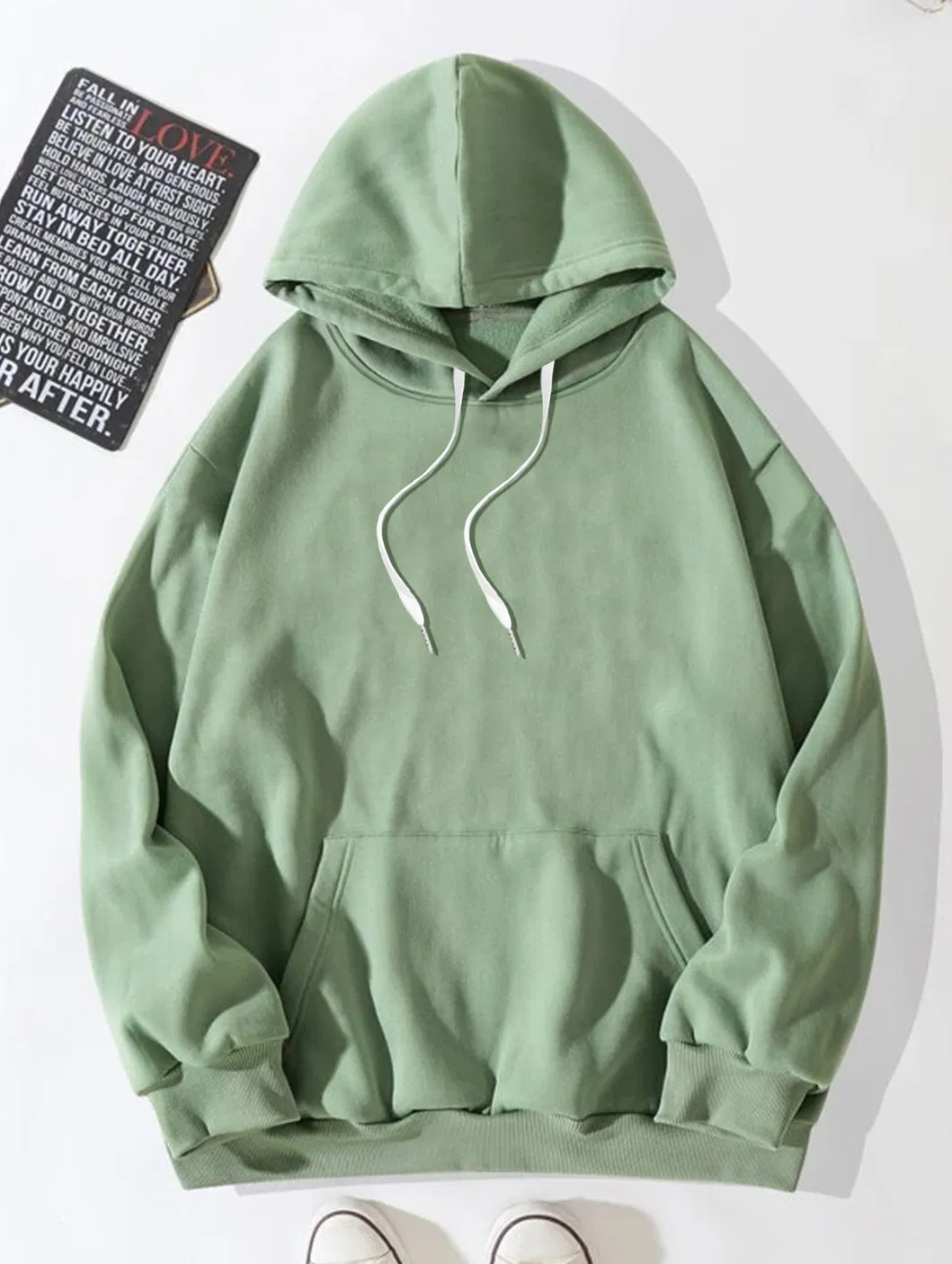 Spring and Summer Men Clothing French Terry Casual Wear and Sports Wear Sweetshirt with Hoody
