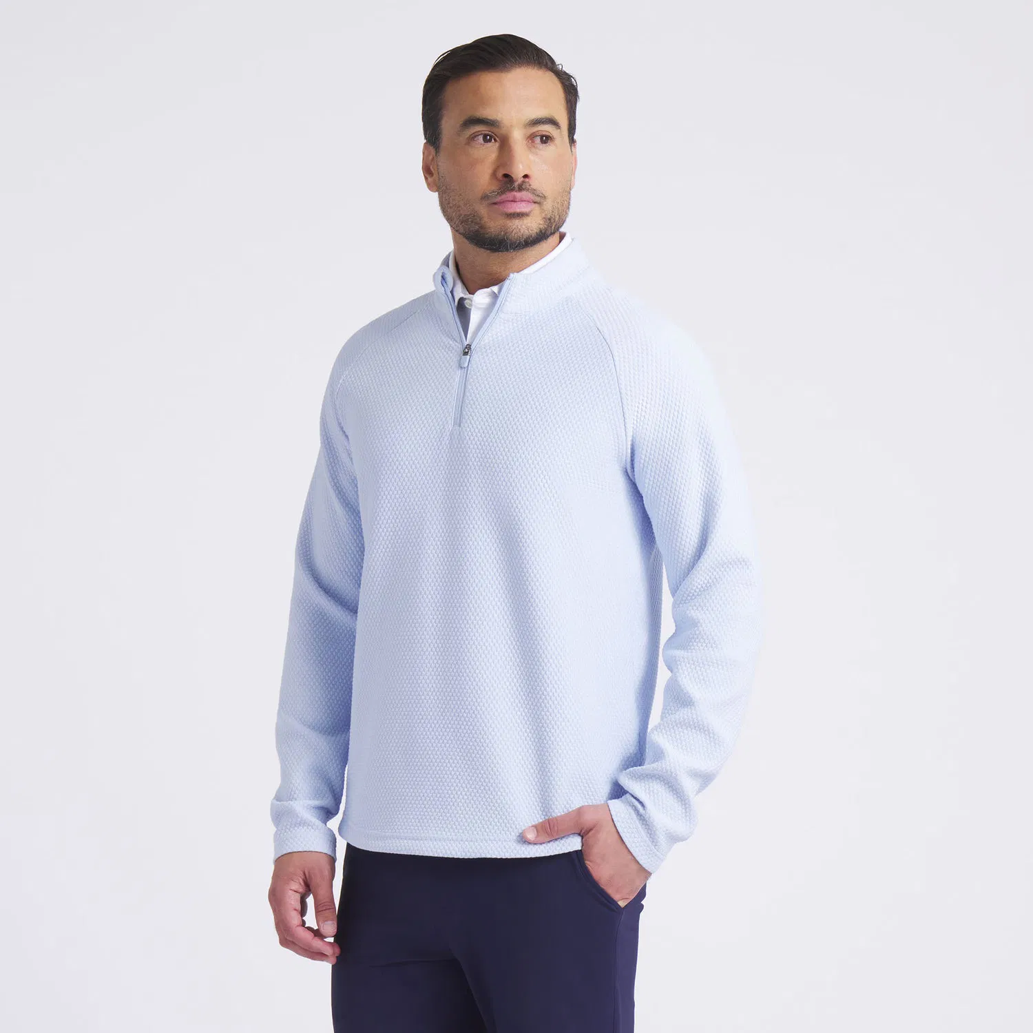 Custom Logo High Quality Luxury Plain 1/4 Quarter Zip Collar Golf Hoodie Pullover Oversized Men's Sweatshirt Golf Quarter Zip