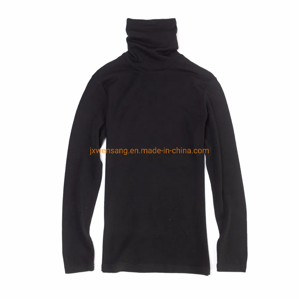 Australian Merino Clothing Men's Turtleneck Merino Wool Long Sleeve Base Layer Pullover Sweatshirt