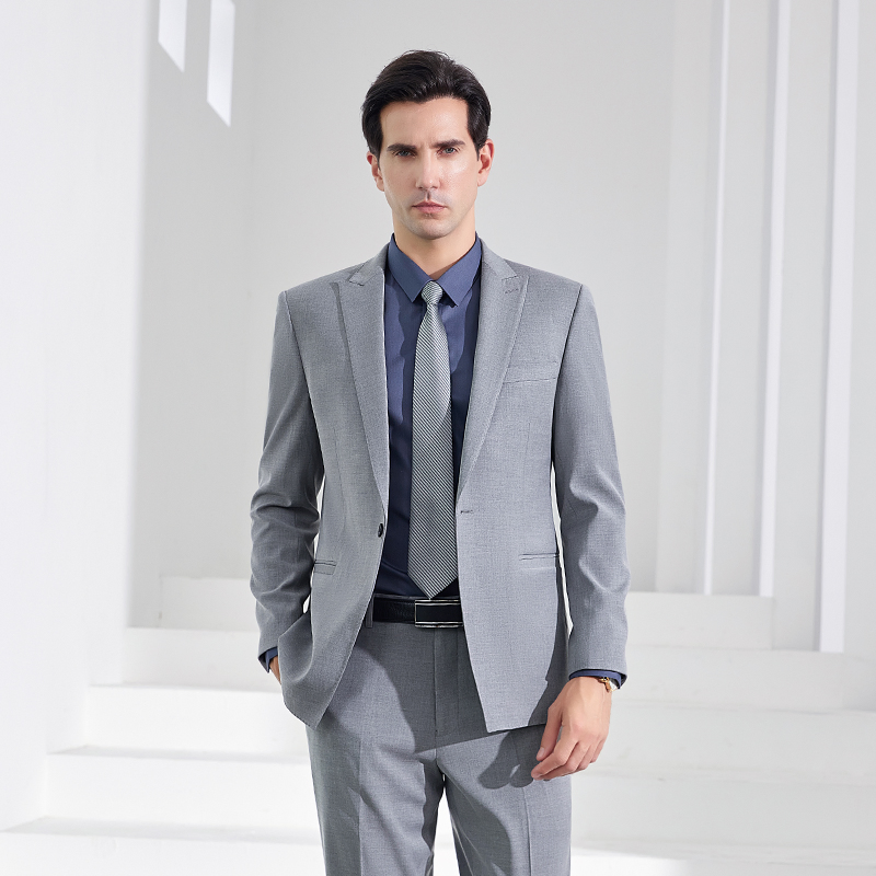 Fashion High Luxury Men's Bamboo Fiber Micro Elastic Business Suit