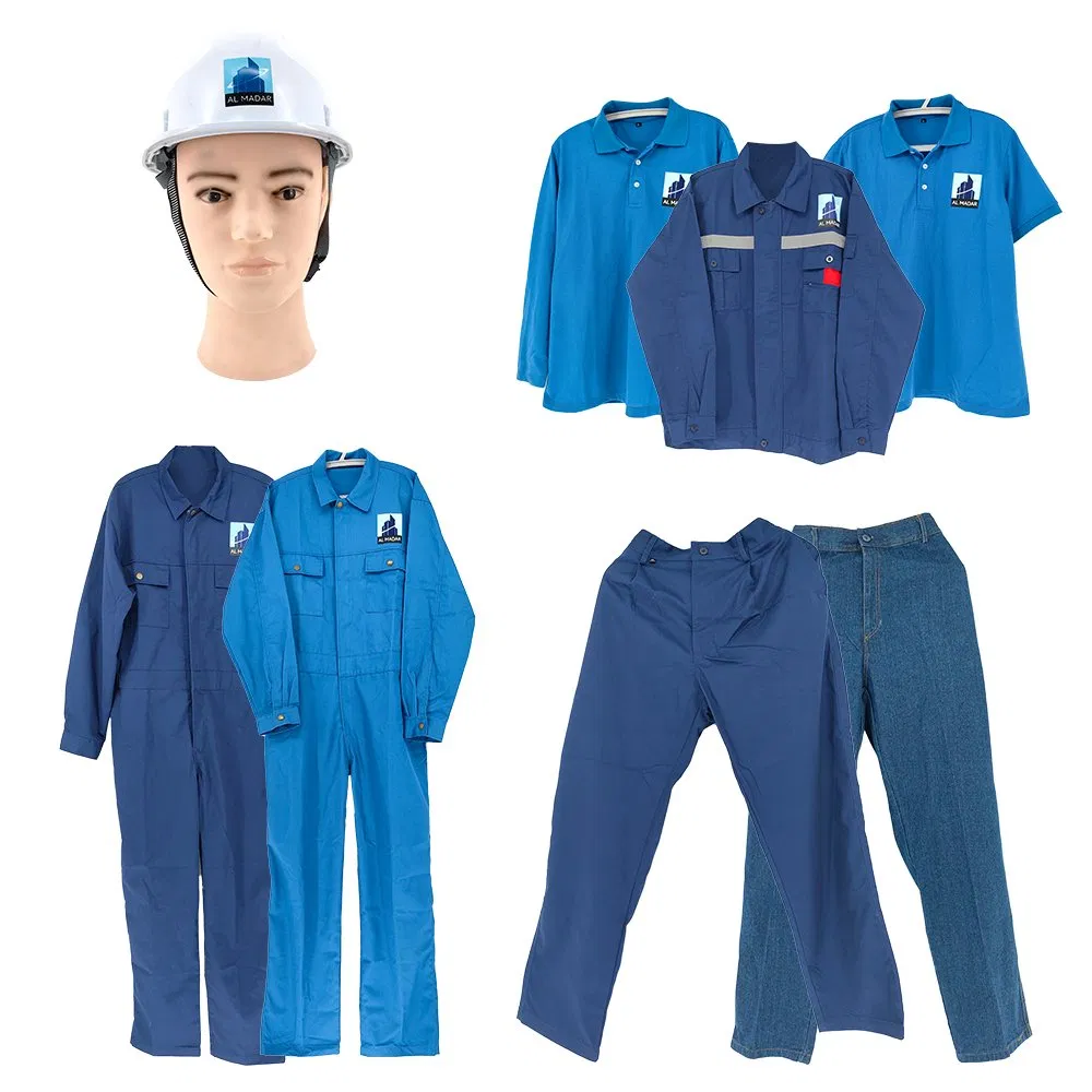 AI-MICH Men Utility Pockets Workwear Labor Protection Set Labor Work Wear Uniform