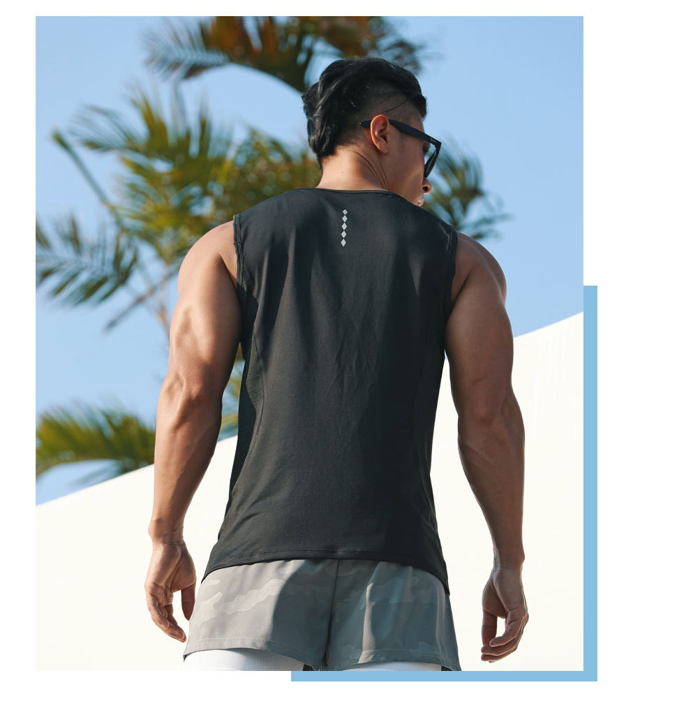 Lightweight Sleeveless Running Vest for Men - Summer Sports Wear