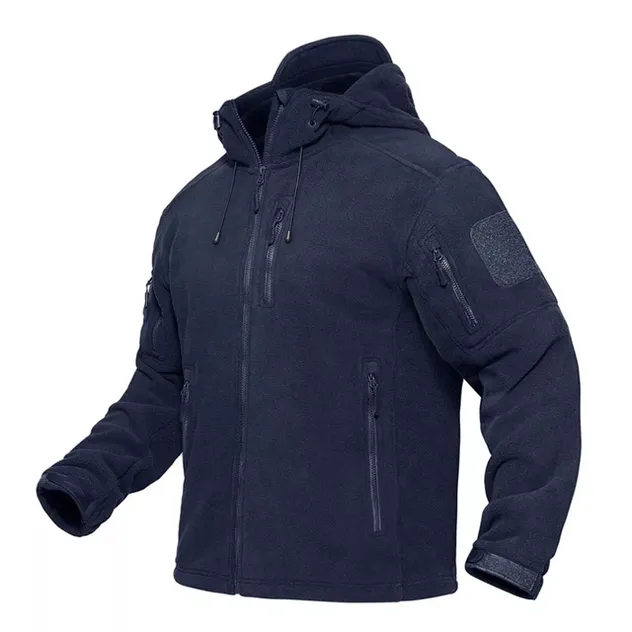 Conmr Tactical Fleece Jacket Men's Windproof Warm Outdoor Coat
