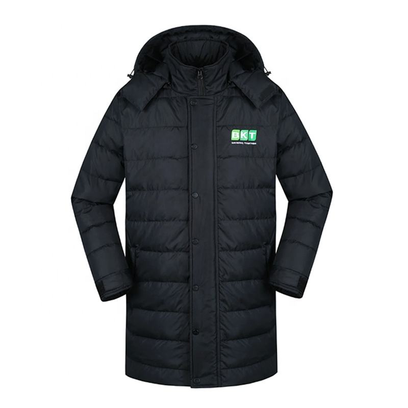 Custom Embroidery Outdoor Thick Warm Heavy Weight Down Waterproof Bomber Padded Men Puffer Winter Jacket