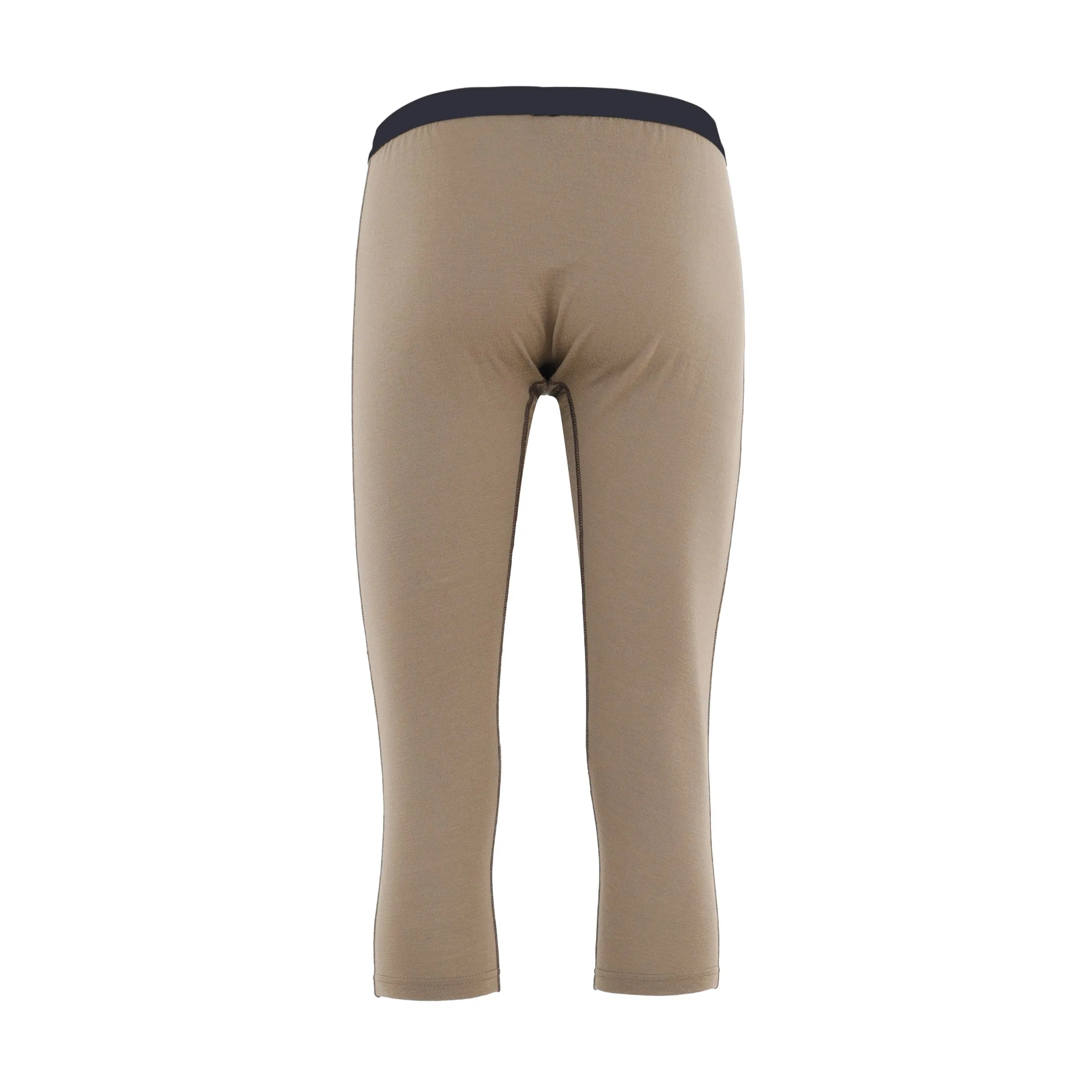 Soft and Warm 3/4 Length Merino Wool Base Layer for Men