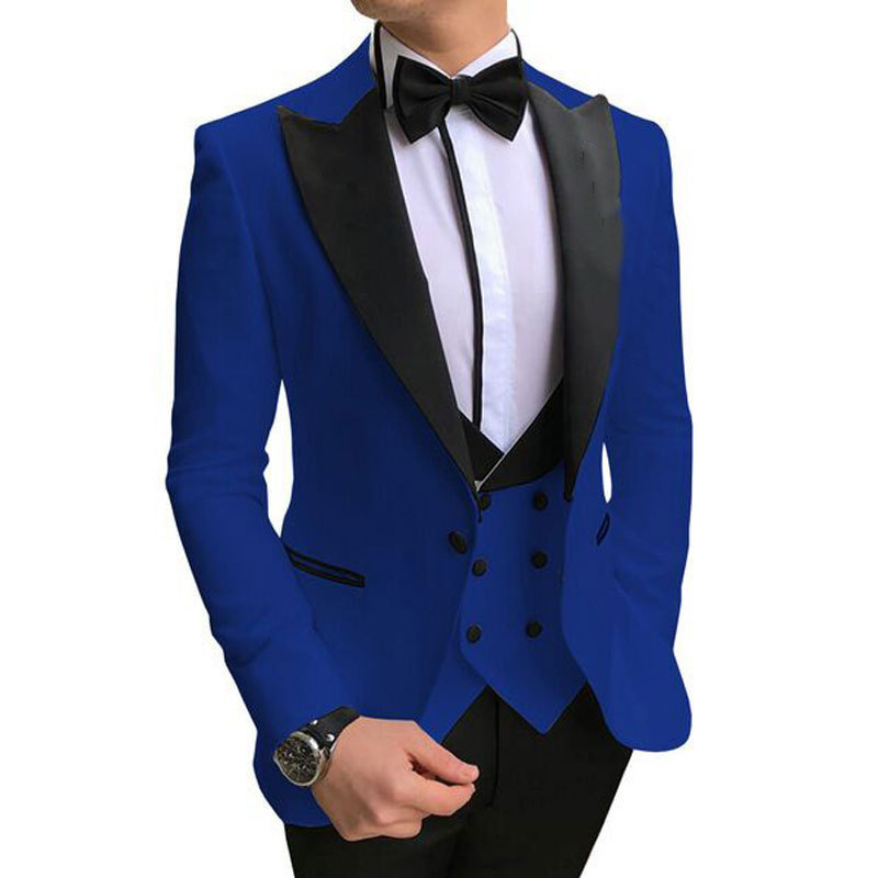 2024 New Style Men's Suits 3 Piece Slim-fit Men Business Set Fashion Texedo Suits Wedding Men Suits 3 Pieces Groom Wear