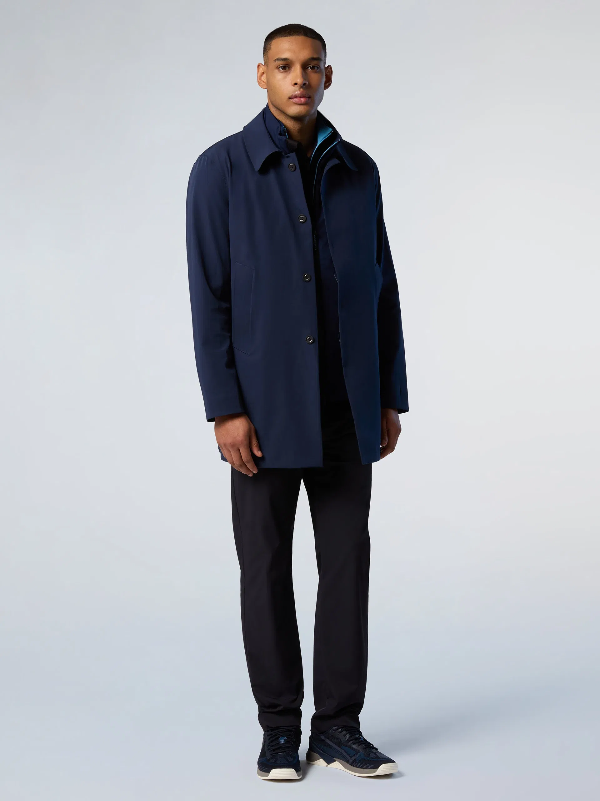 Trench Coat Men Spring Autumn Plain Long Coat Men Fashion Casual Windbreaker Jacket Luxury Outer Wear