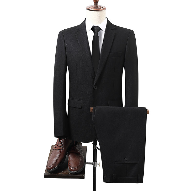 Casual Leisure Men's Slim Fit British Style Fashion Single Breasted Business Suit Set Wholesale Men's Suit Fit for Every Season
