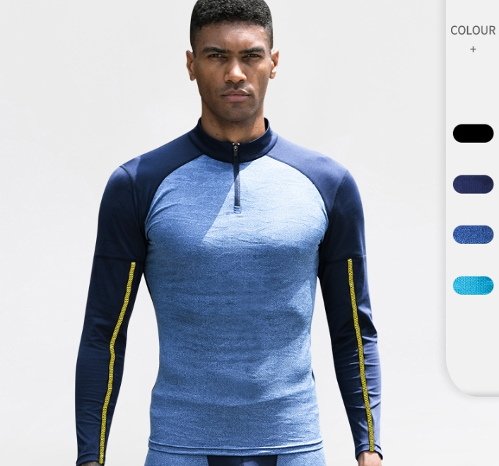 Men's Autumn and Winter Fitness Clothes Long Sleeved Sportswear