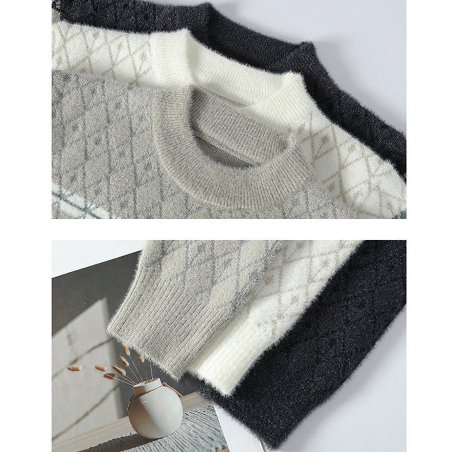 Manufacturers' Best-Selling Men's Knitwear, Autumn New Style, Fashionable and Trendy Pullover, Round-Neck Knitted Sweater for Men, Clothing