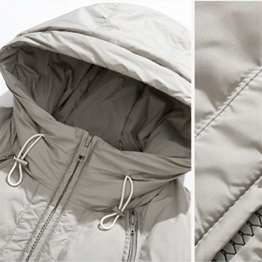 Winter Casual Padded Men's Downjacket Warmth Enhancing Lightweight Coat Outer Wear