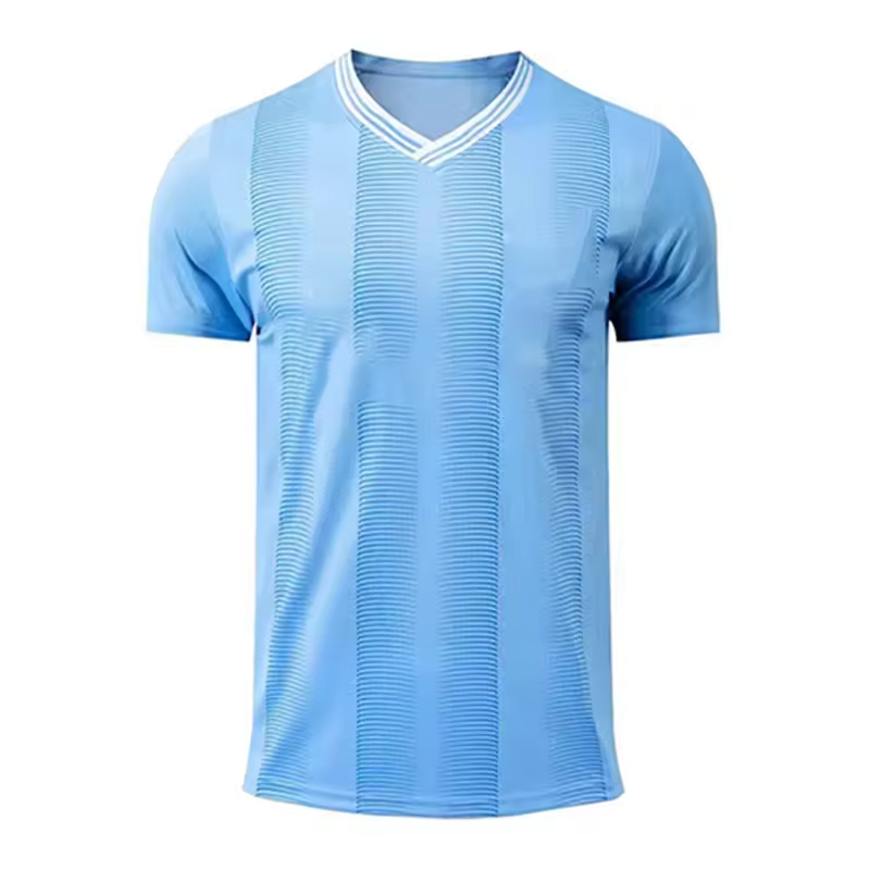New Gym Wear Wholesale Men's Summer Football Jersey Fans Uniforms Outdoor Quick-Drying Sports Short-Sleeved T-Shirts
