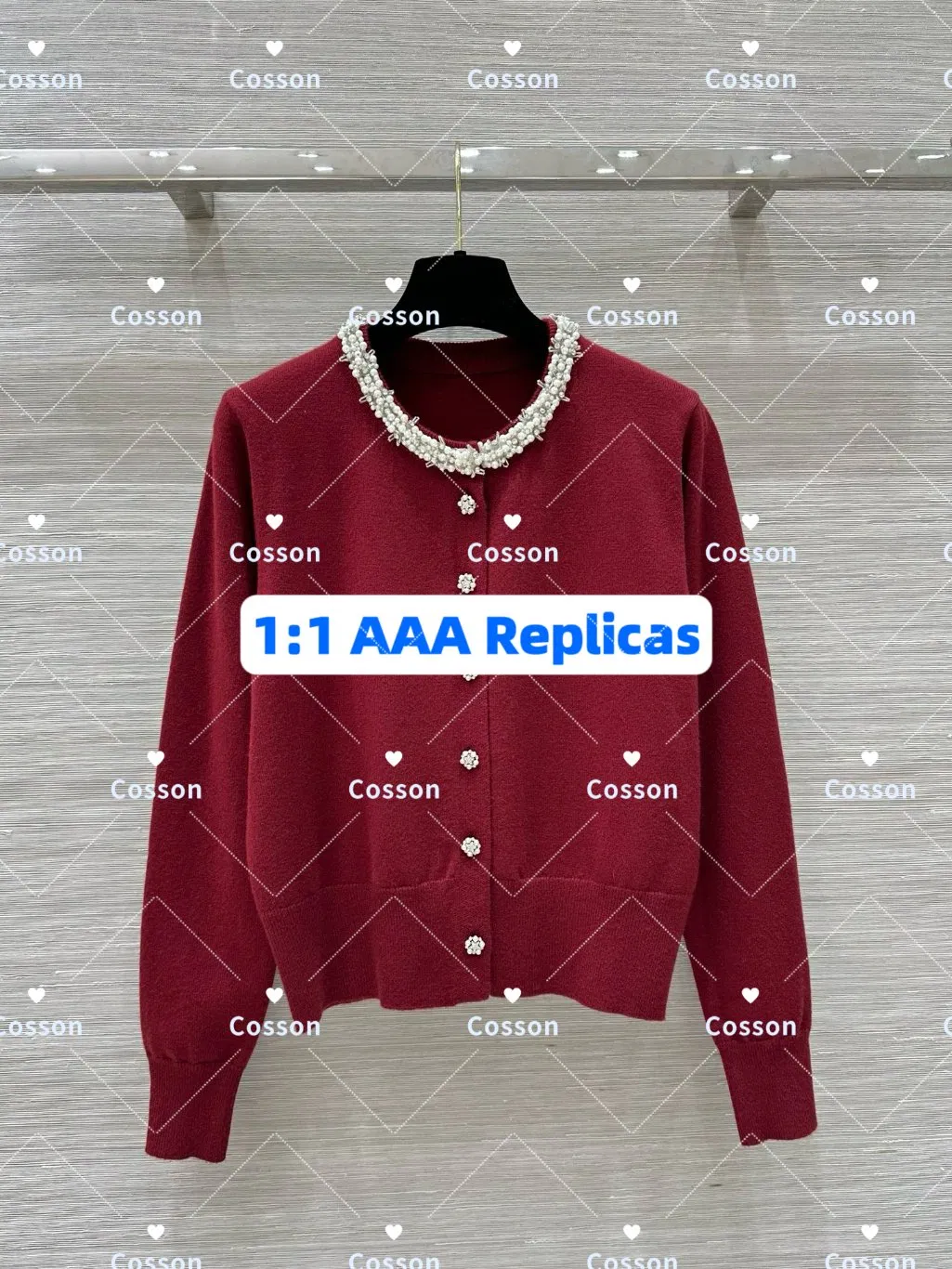 Original Luxury Men's 1: 1 Sweatshirt 5AAA Knitted Women Sweater Ladies Copy Hooded Designer Jacket Wool Red Hoodies with Fashion Famous Replicas Brand Logo