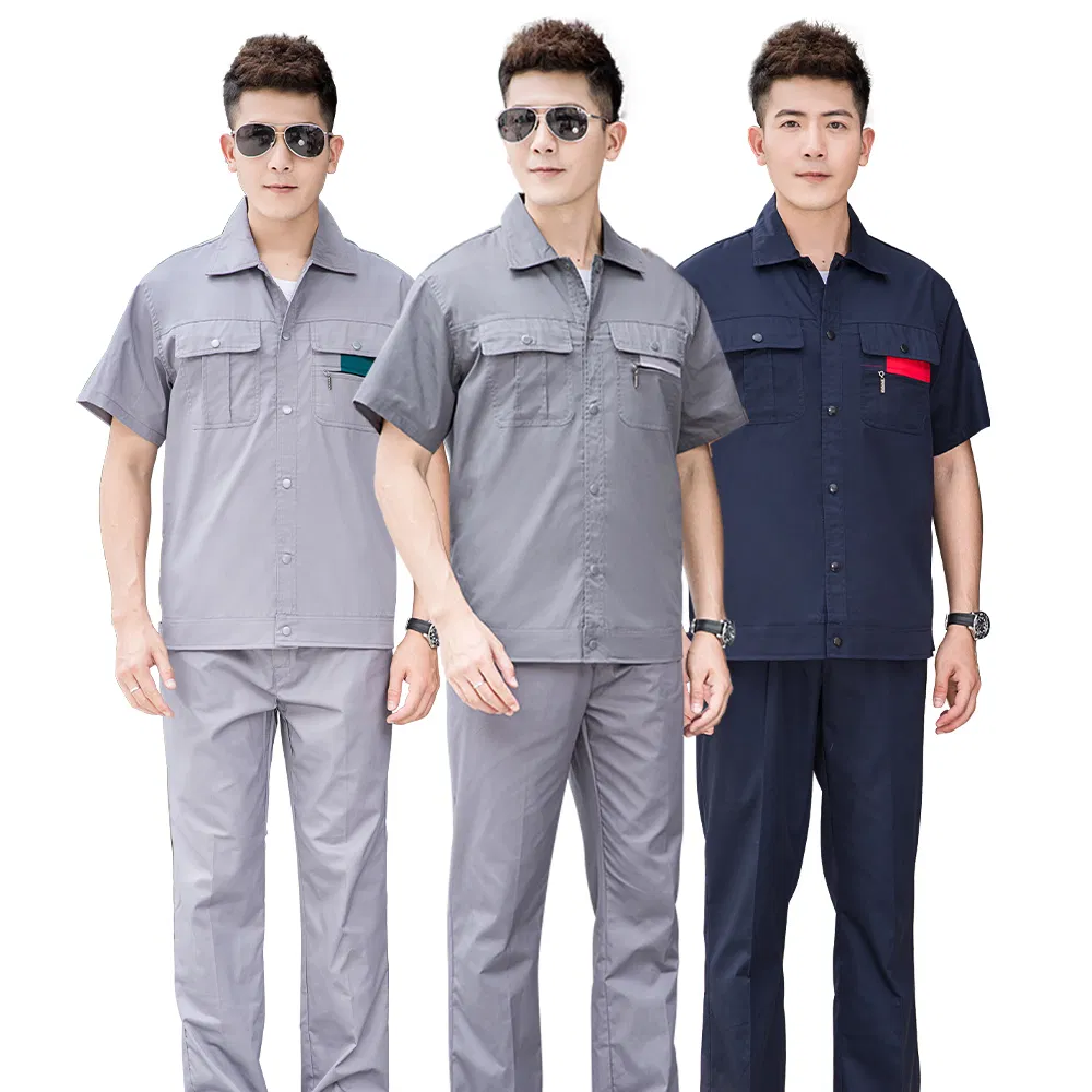 Hot Sale Men Workwear Tc Mining Work Uniforms Wear-Resistant Work Shirt Pants Coveralls