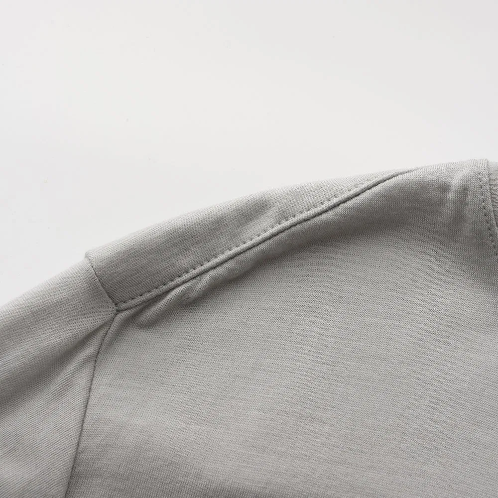 Outdoor Running Breathable Merino Wool Men's Base Layer Pullover