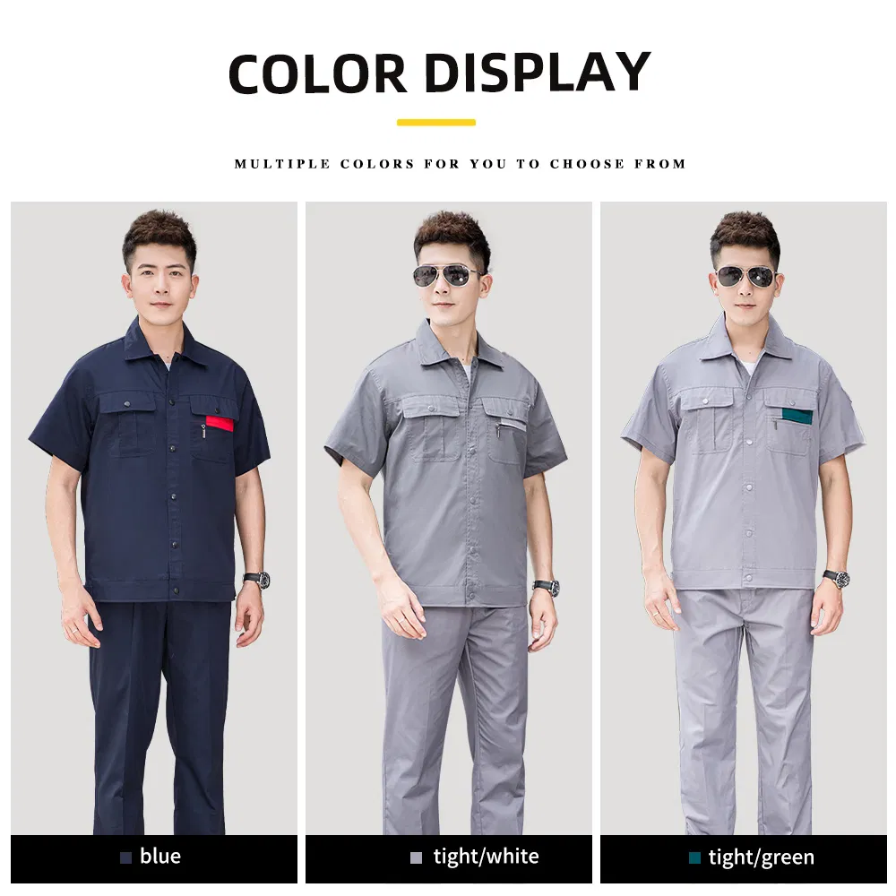 Hot Sale Men Workwear Tc Mining Work Uniforms Wear-Resistant Work Shirt Pants Coveralls