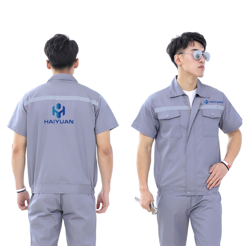 OEM Work Clothes Summer Worker Uniforms Breathable Women Men Workwear