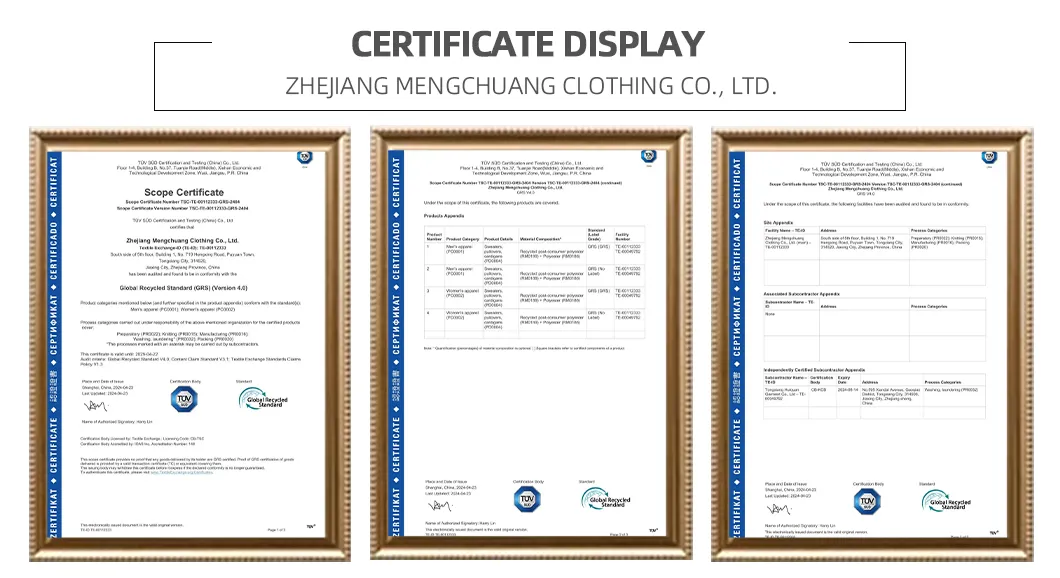 Certification