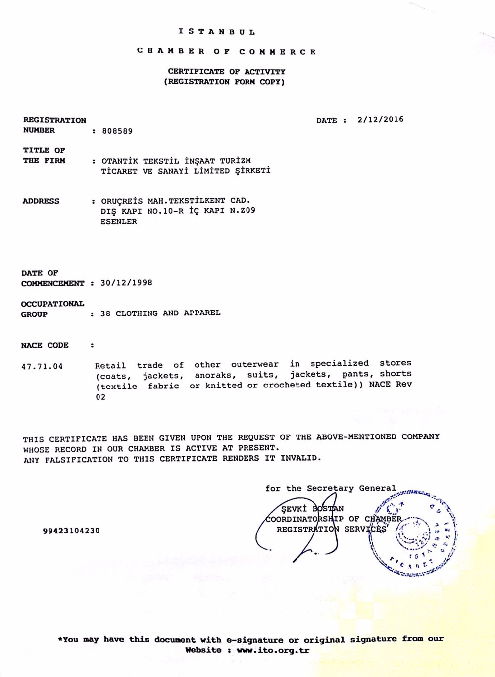Certification 2