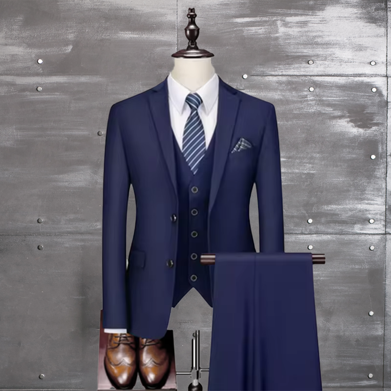 Custom Large Size Male Suit Men's 3 Piece Business Office European Wedding Suits for Men Hanger Factory Custom