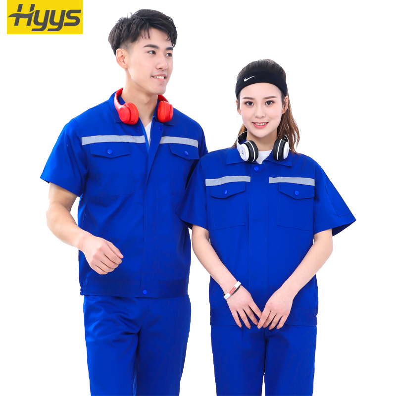 OEM Work Clothes Summer Worker Uniforms Breathable Women Men Workwear