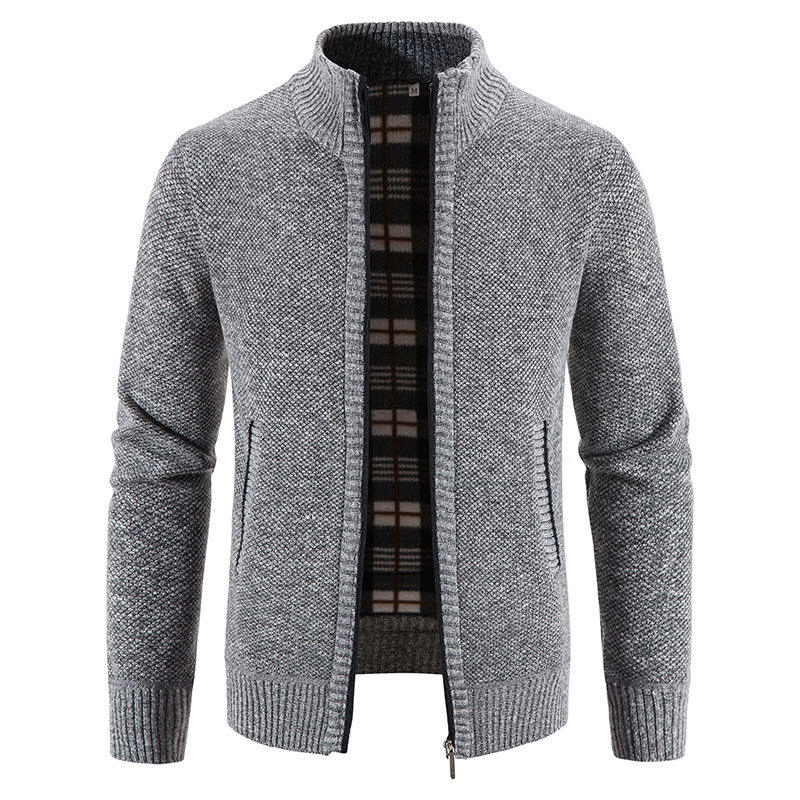 Wholesale Winter Cardigan Zippered Sweater Men's Loose Knitwear