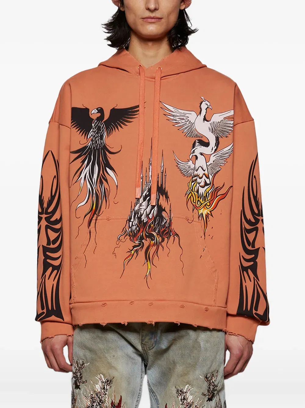 Custom Fabric Wash Effect Soft Cotton Hoodie Detail
