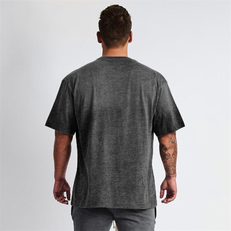 Wholesale Men Customized T-Shirt Clothes Casual Breathable Comfortable Short-Sleeved Sportswear
