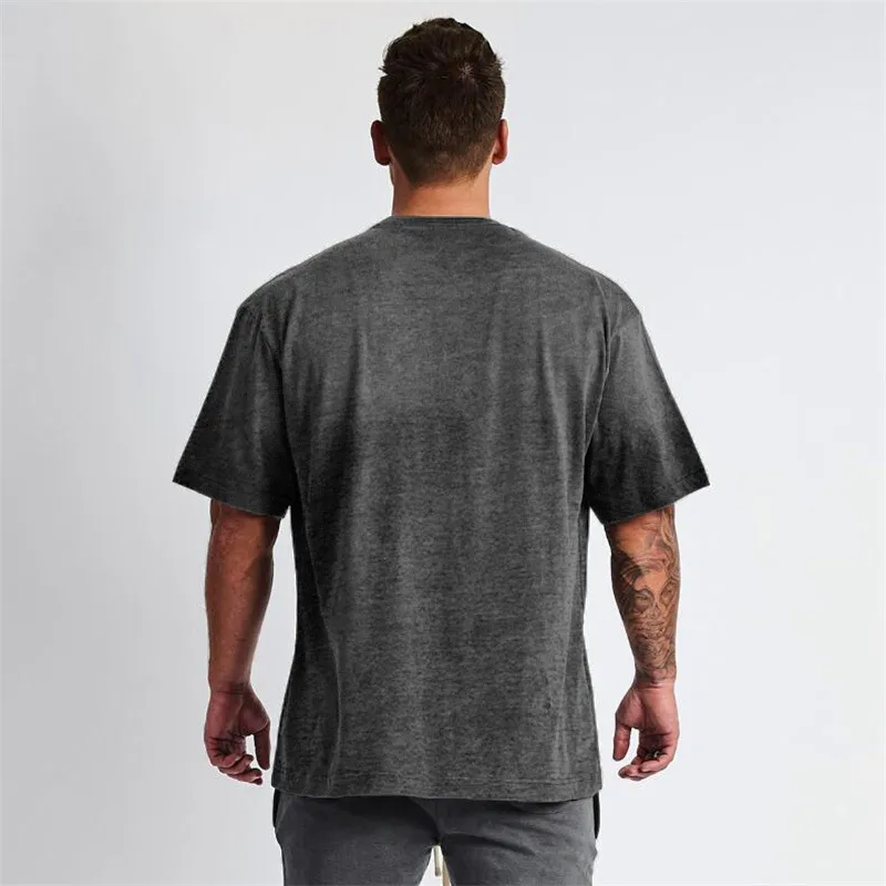 Wholesale Men Customized T-Shirt Clothes Casual Breathable Comfortable Short-Sleeved Sportswear