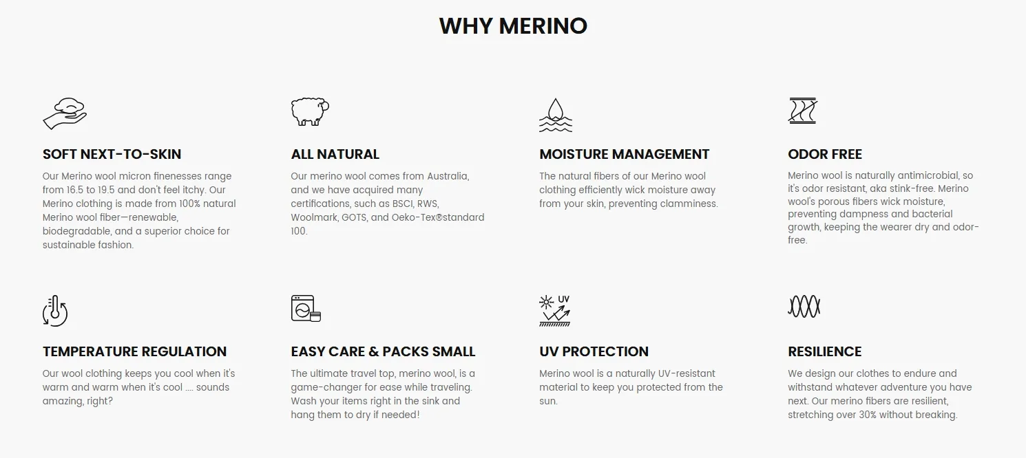 Merino Wool Base Layer
