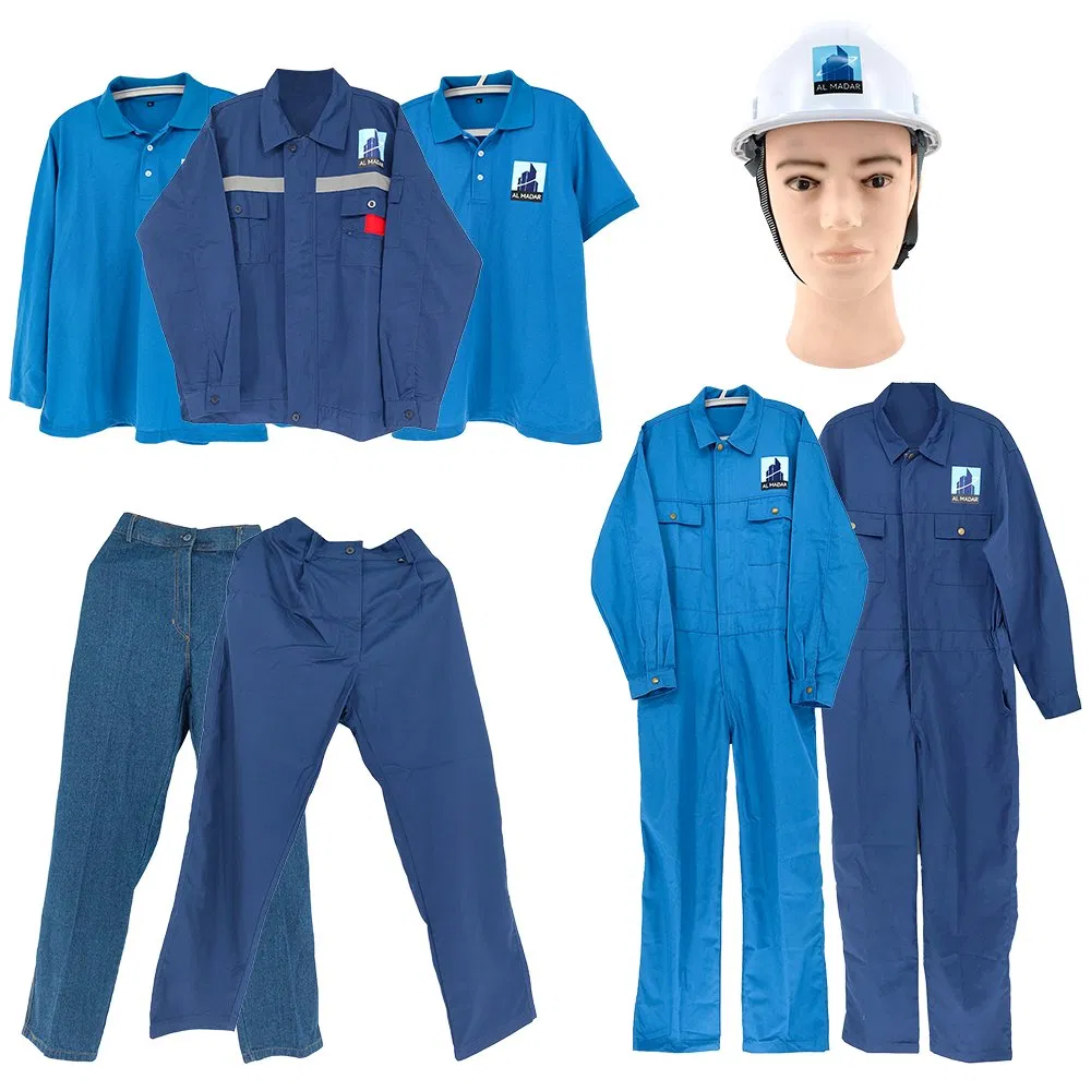 AI-MICH Men Utility Pockets Workwear Labor Protection Set Labor Work Wear Uniform